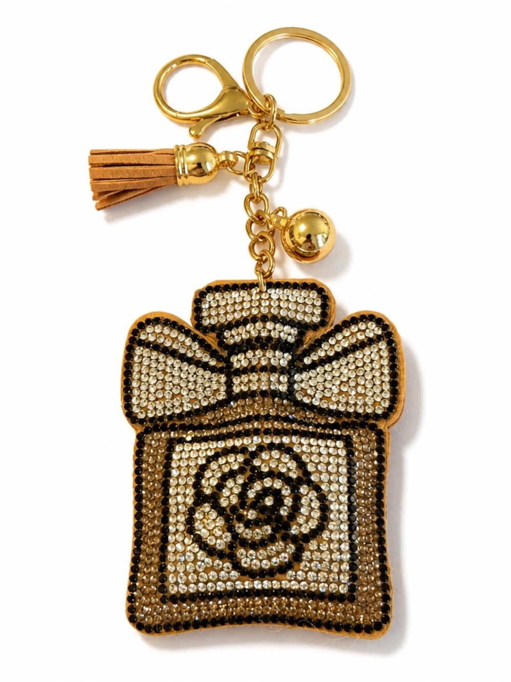 Rhinestone Perfume Keyring bag backpack charm